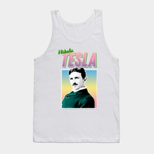 Nikola Tesla Graphic Design 90s Style Hipster Statement Tee Tank Top